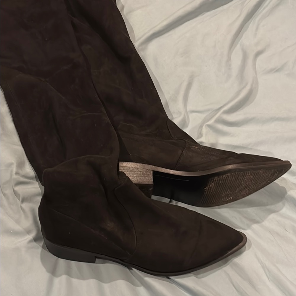 Steve Madden Black Over the Knee Boots Sleek Design - Picture 2 of 3